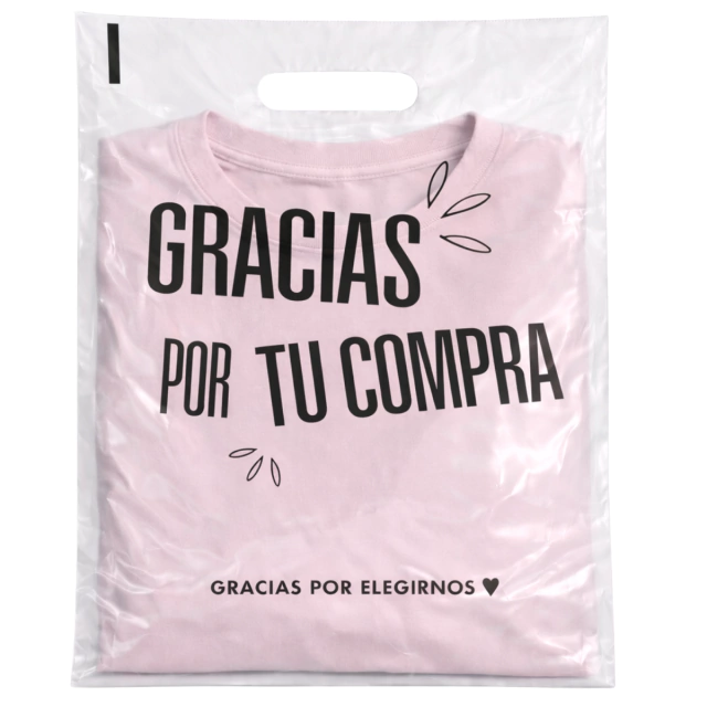 Bolsas Plásticas con Manija Riñón para Locales y Boutique 20x30cm